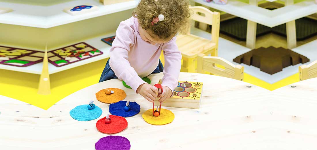 Montessori child development. occupation of the child at home. fine motor skills. stay at home